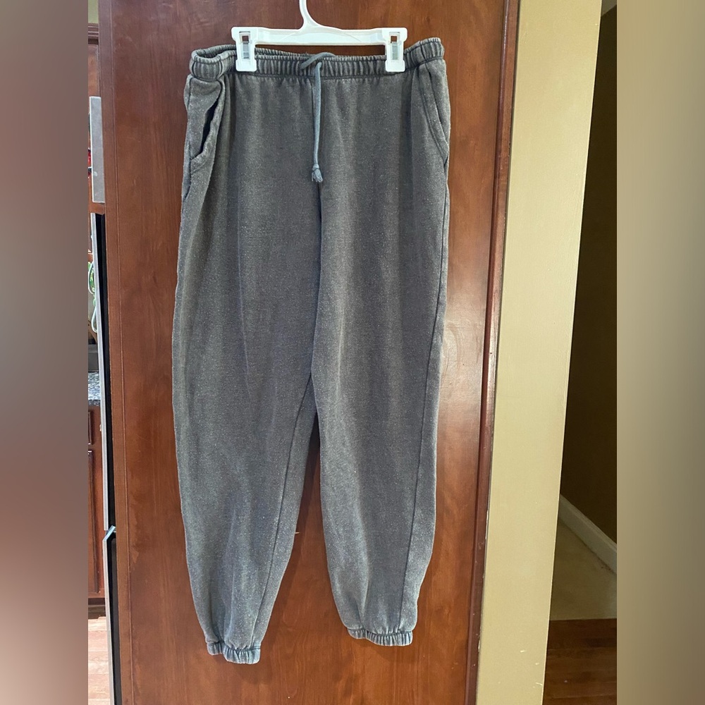SO Women's Charcoal Gray Fleece Jogger Pants
